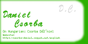 daniel csorba business card